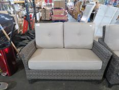 Agio 2 seater Rattan sofa in good condition but its has 3 bolts missing from mechanism