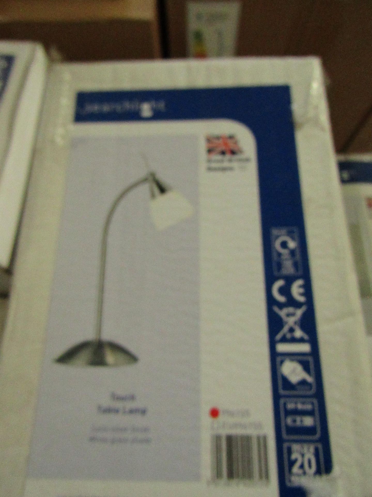Searchlight Touch Table Lamp Ss - White Glass RRP “?52.00 (PLT 5plt) - This lot contains unsorted - Image 2 of 2