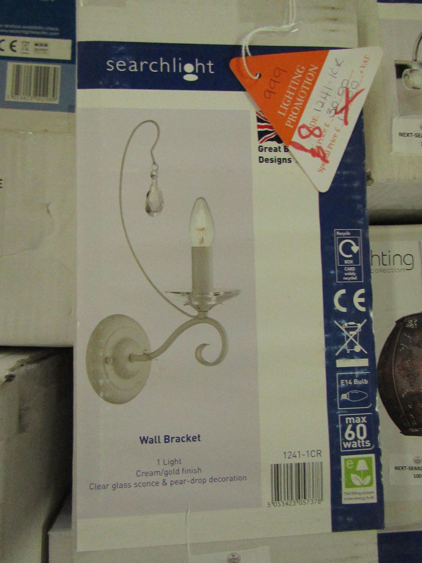 Searchlight Verona Wall Light RRP “?37.00 - This lot contains unsorted raw customer returns, the - Image 2 of 2