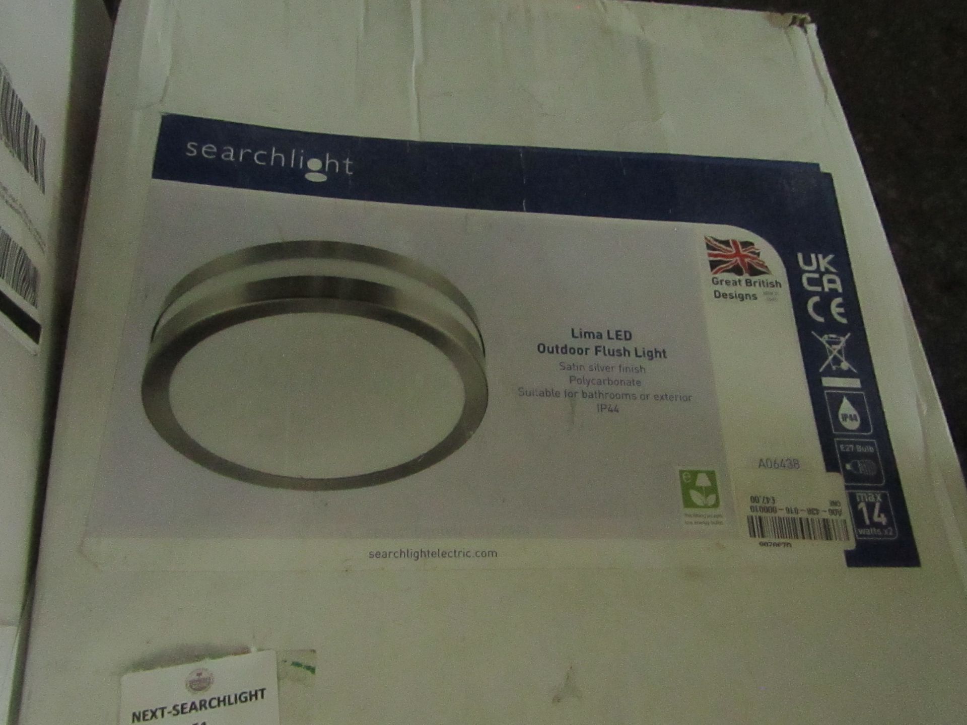 Searchlight Lima LED Outdoor Flush Light RRP “?53.00 (PLT 1plt) - This lot contains unsorted raw - Image 2 of 2