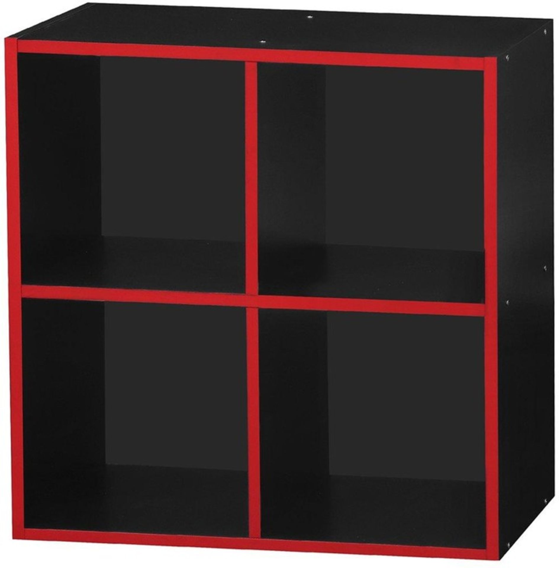 Lloyd Pascal Vitousa 4 Cube Storage in Black & Red boxed RRP £59 unchecked