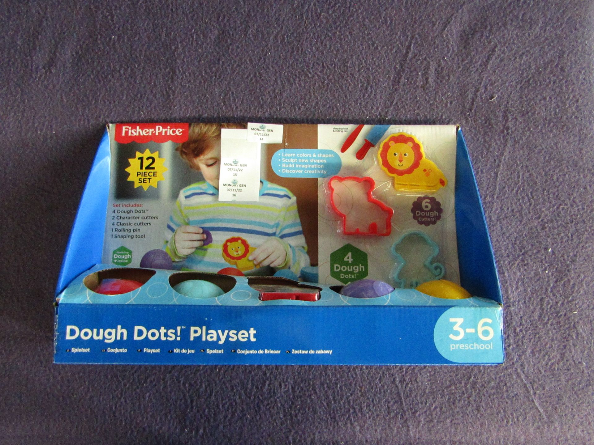 FisherPrice - 12-Pc Dough Dots Playset - New & Boxed.