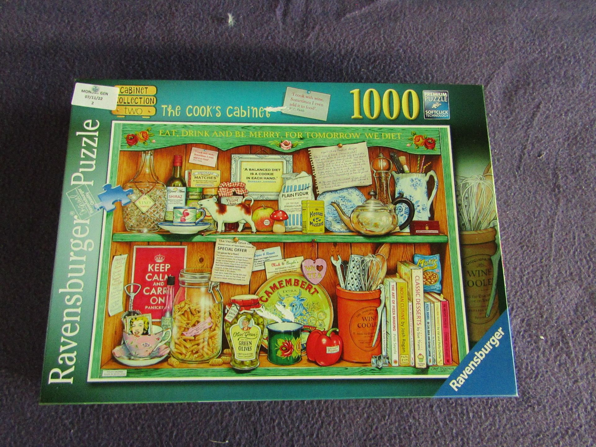 Ravensburger - The Cooks Cabinet 1000-Piece Puzzle - Unchecked & Boxed.