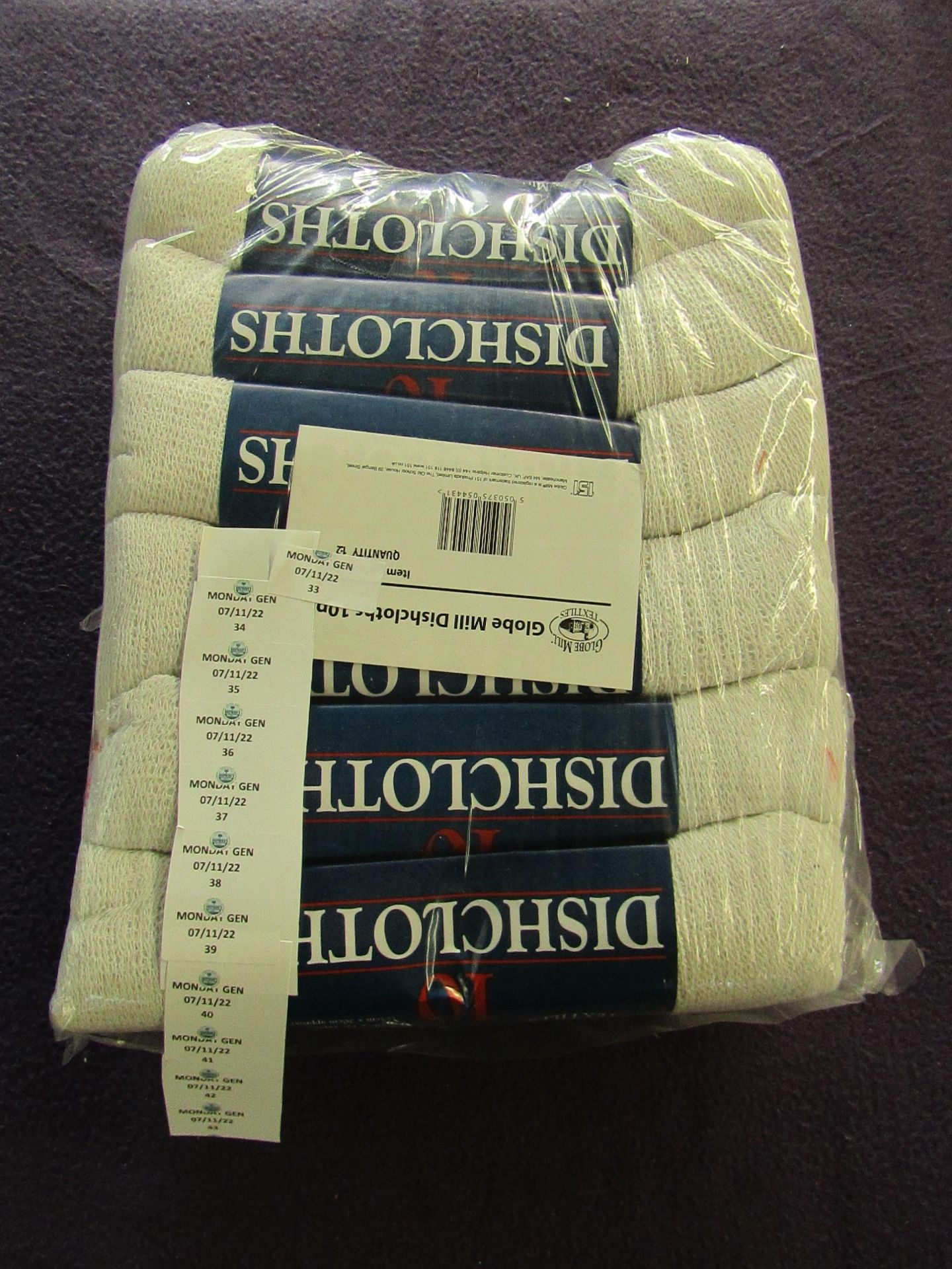 120x Globe Mill - Dish Cloths - All New & Packaged.
