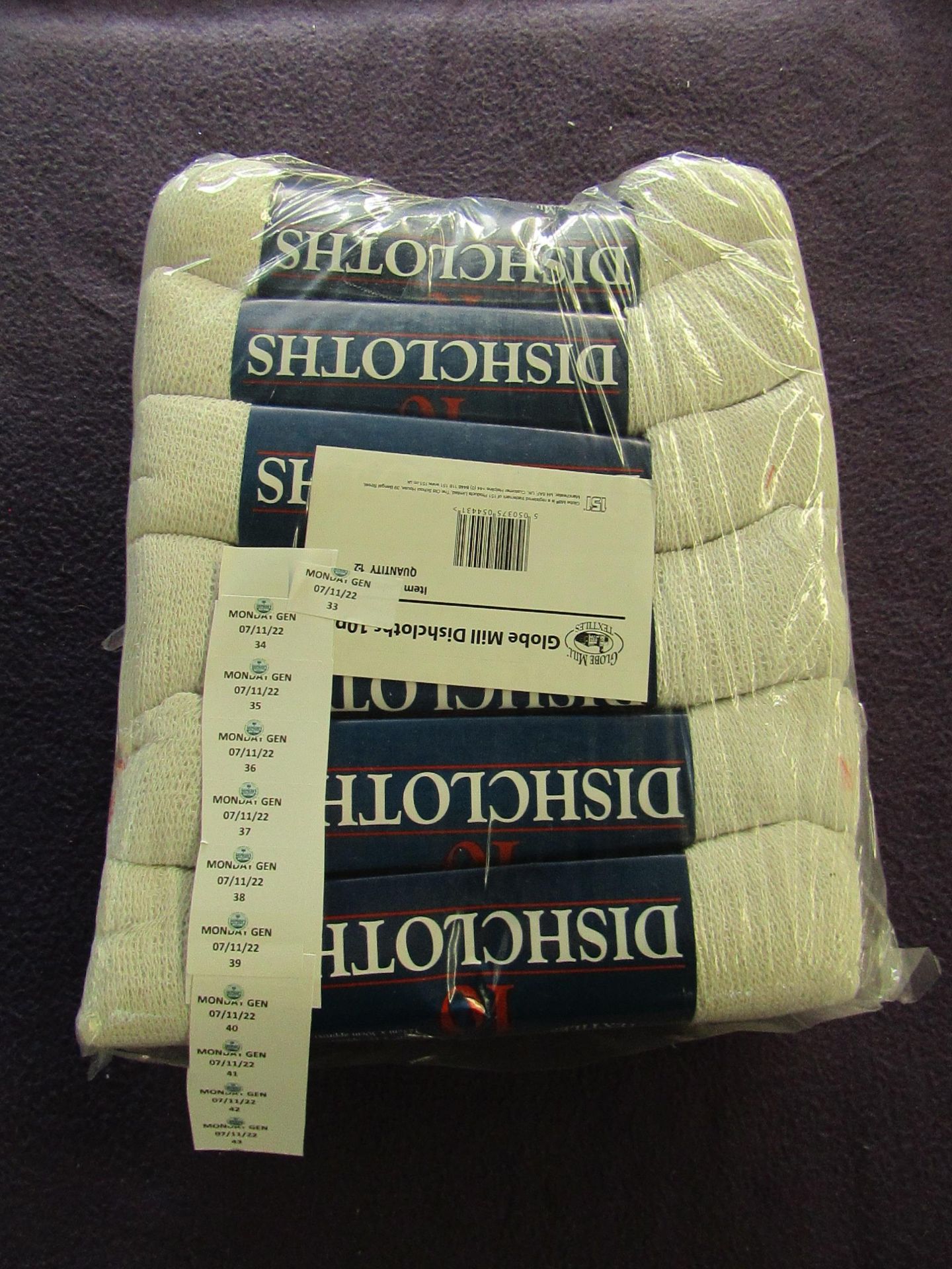 120x Globe Mill - Dish Cloths - All New & Packaged.