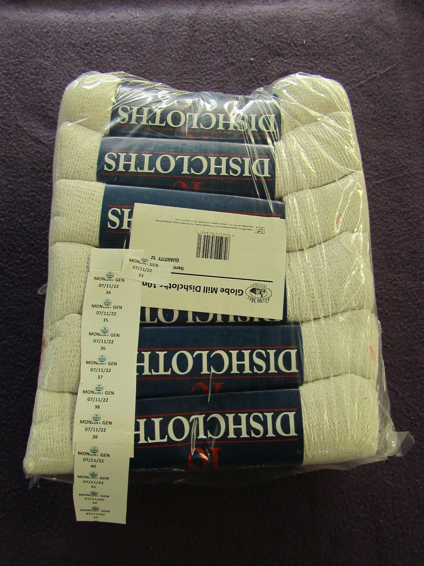 120x Globe Mill - Dish Cloths - All New & Packaged.