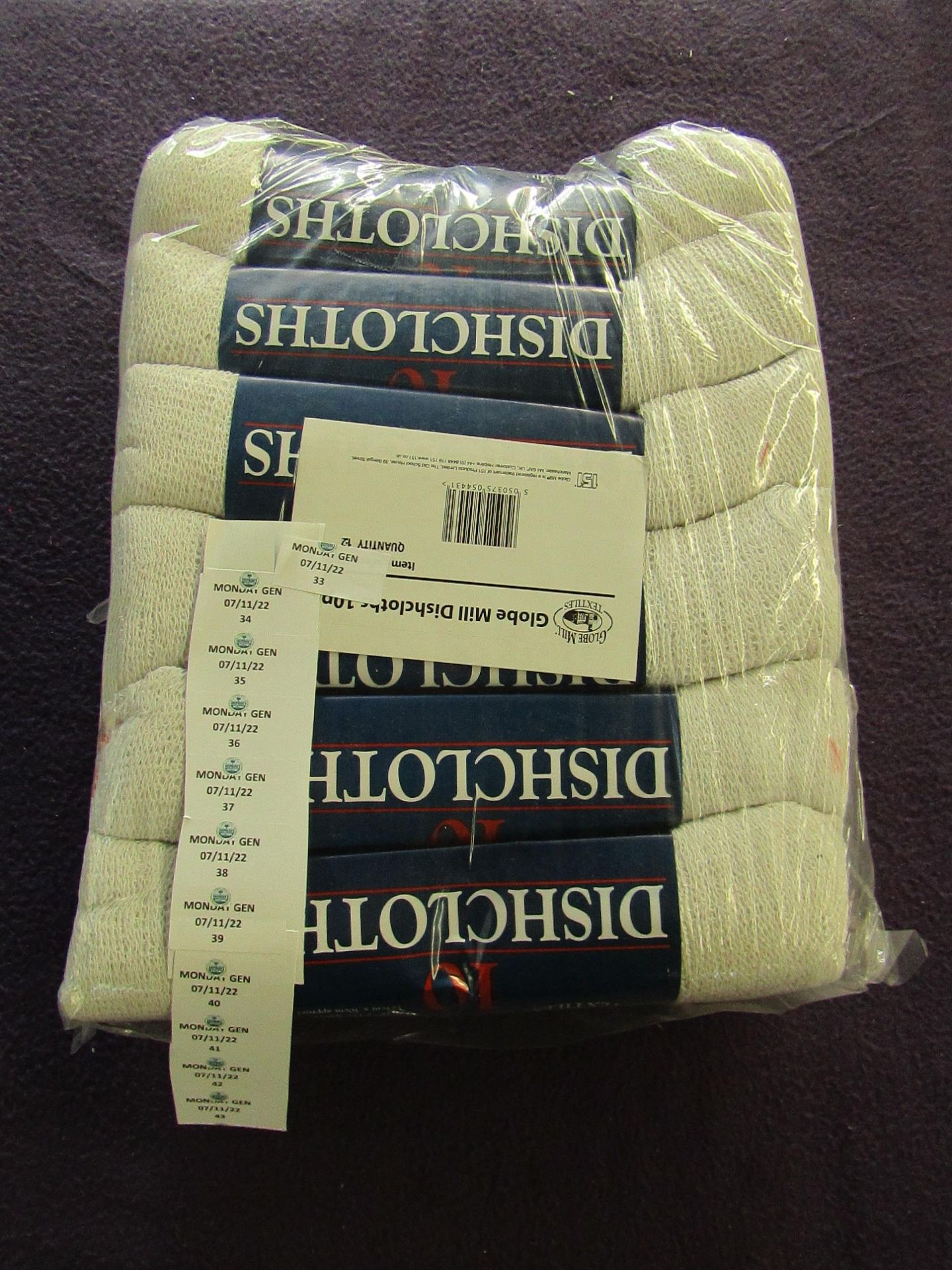 120x Globe Mill - Dish Cloths - All New & Packaged.