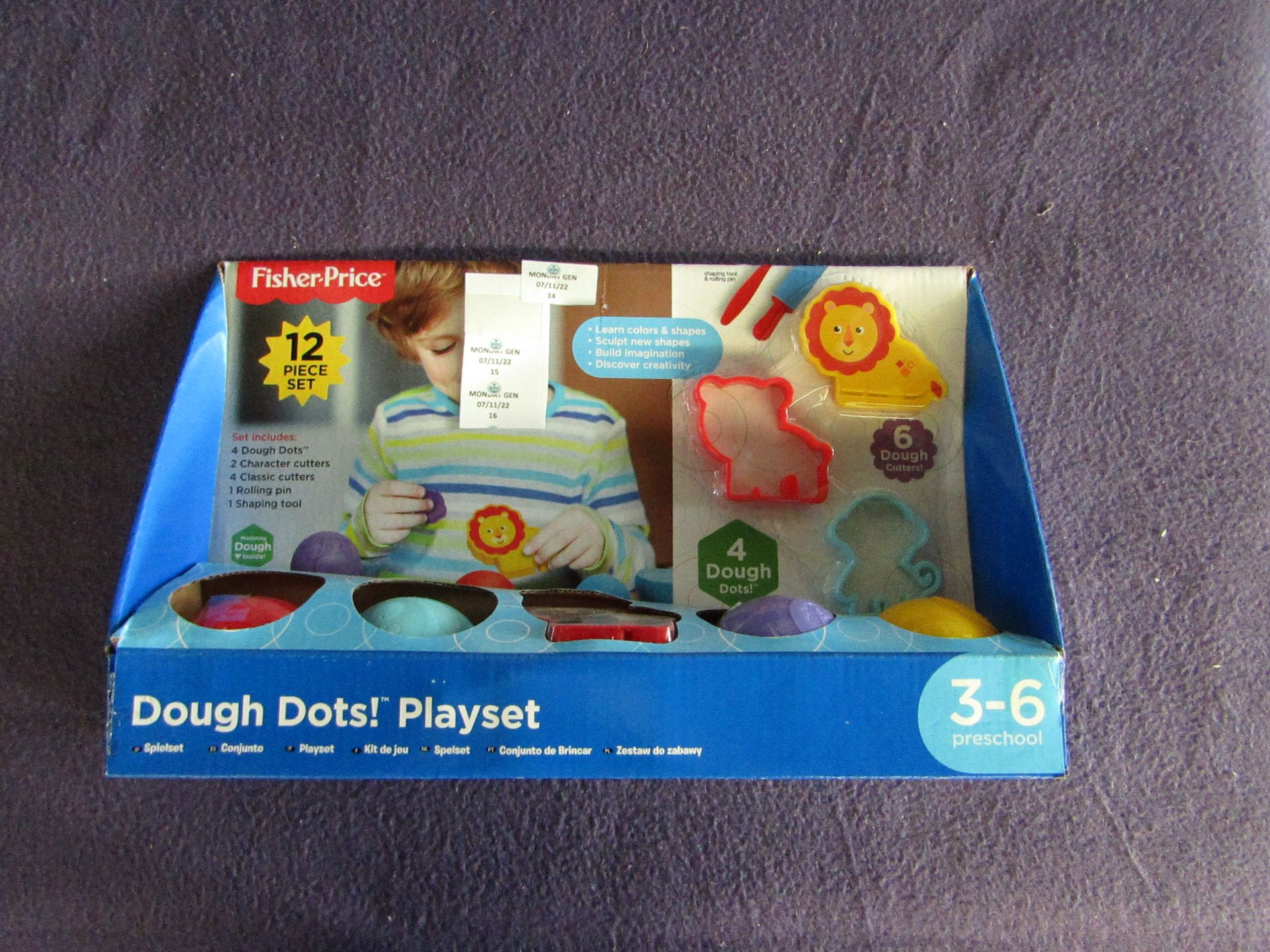 FisherPrice - 12-Pc Dough Dots Playset - New & Boxed.