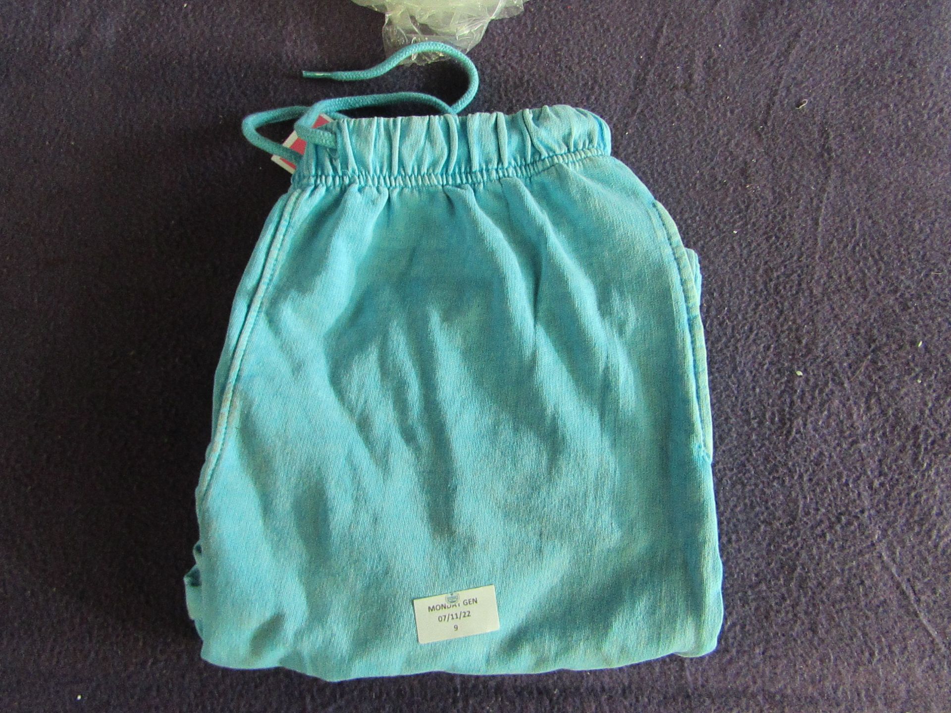 PrettyLittleThing - Turquoise High Waisted Acid Wash Skinny Joggers - Size 8 - Unused, Original