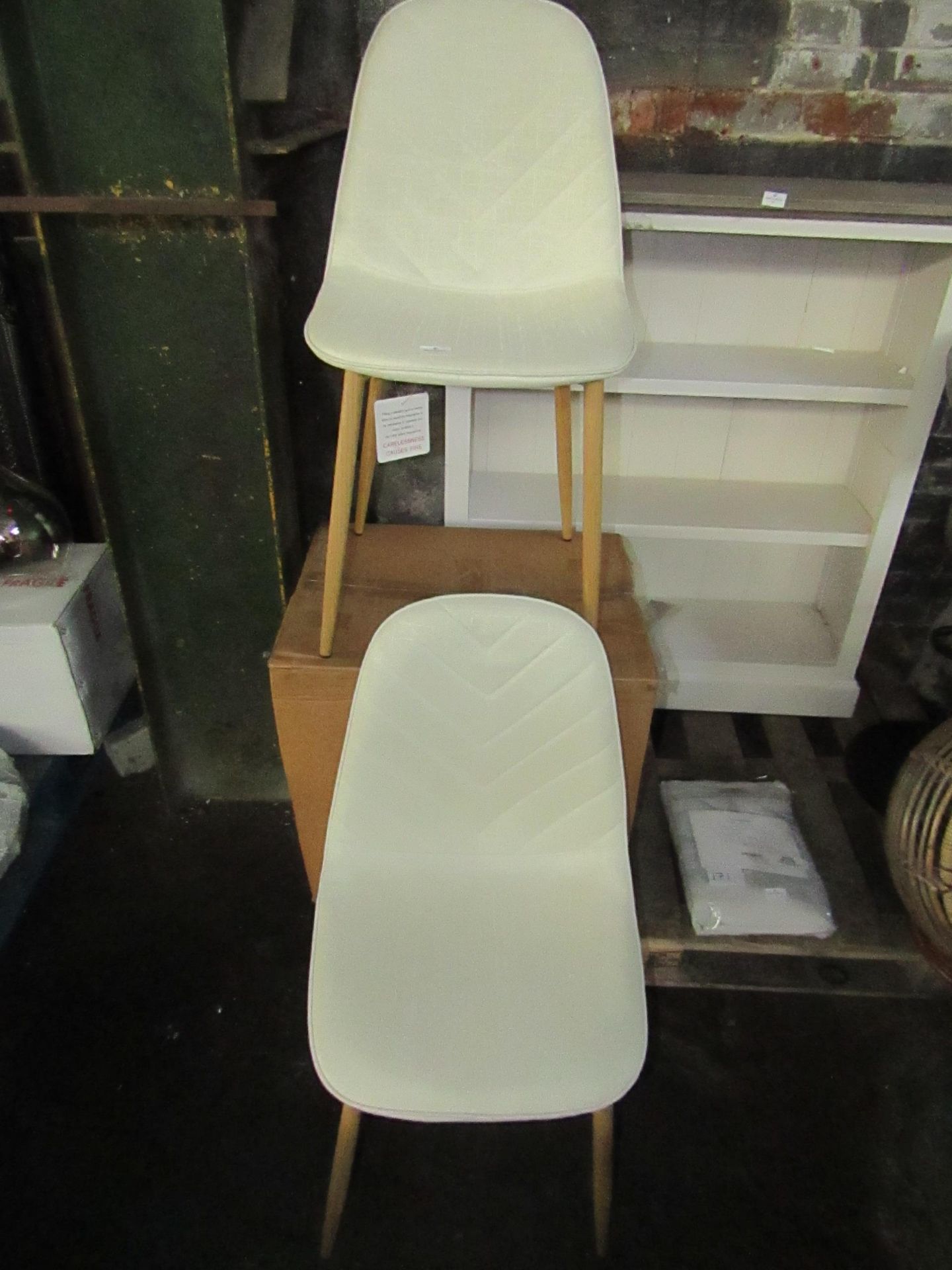 Cotswold Company Modern Upholstered Dining Chair - Cream RRP Â£65.00 Pleasing to the eye and