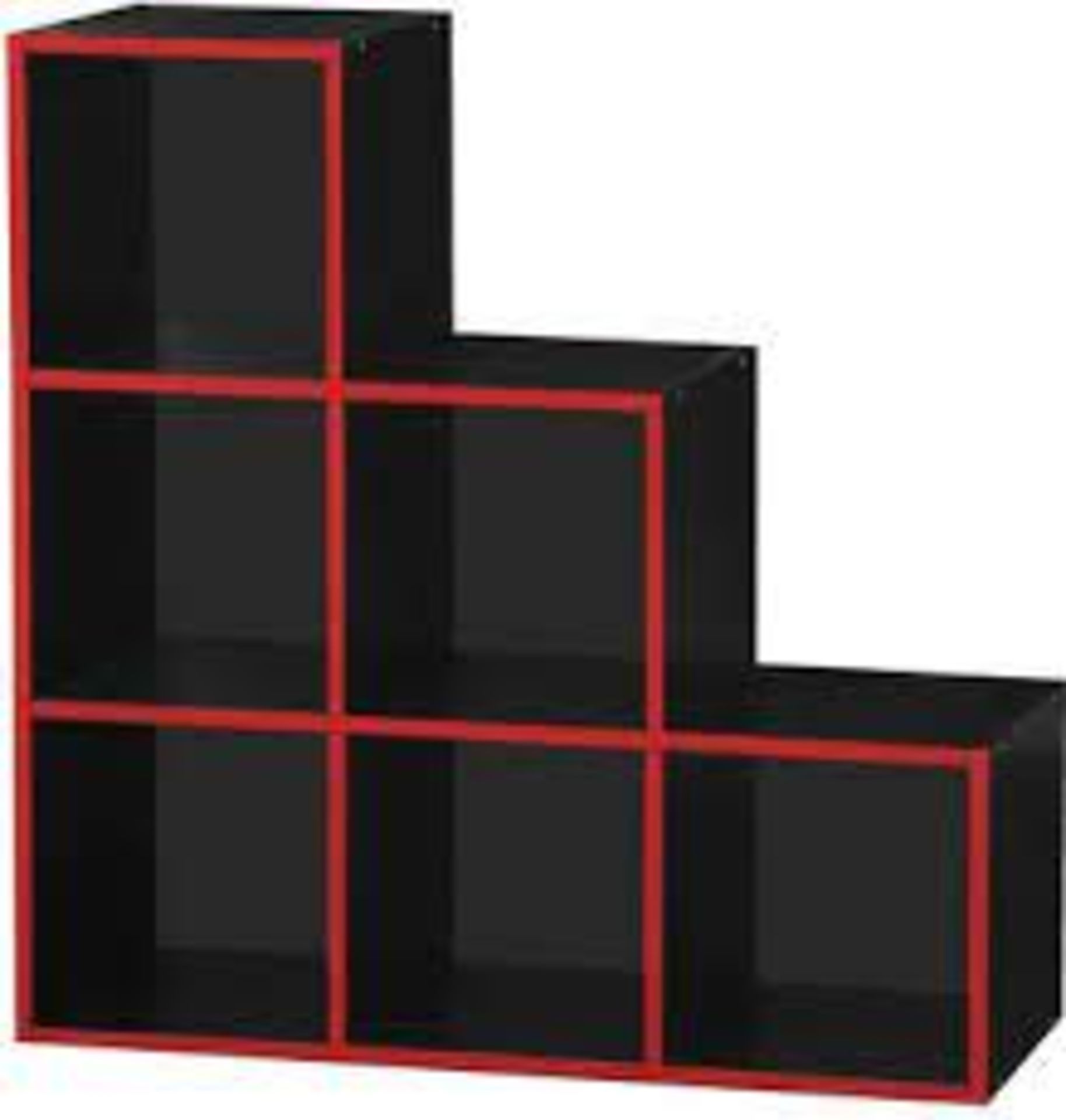 Lloyd Pascal - 6-Cube Storage - Black & Red - Unchecked & Boxed.