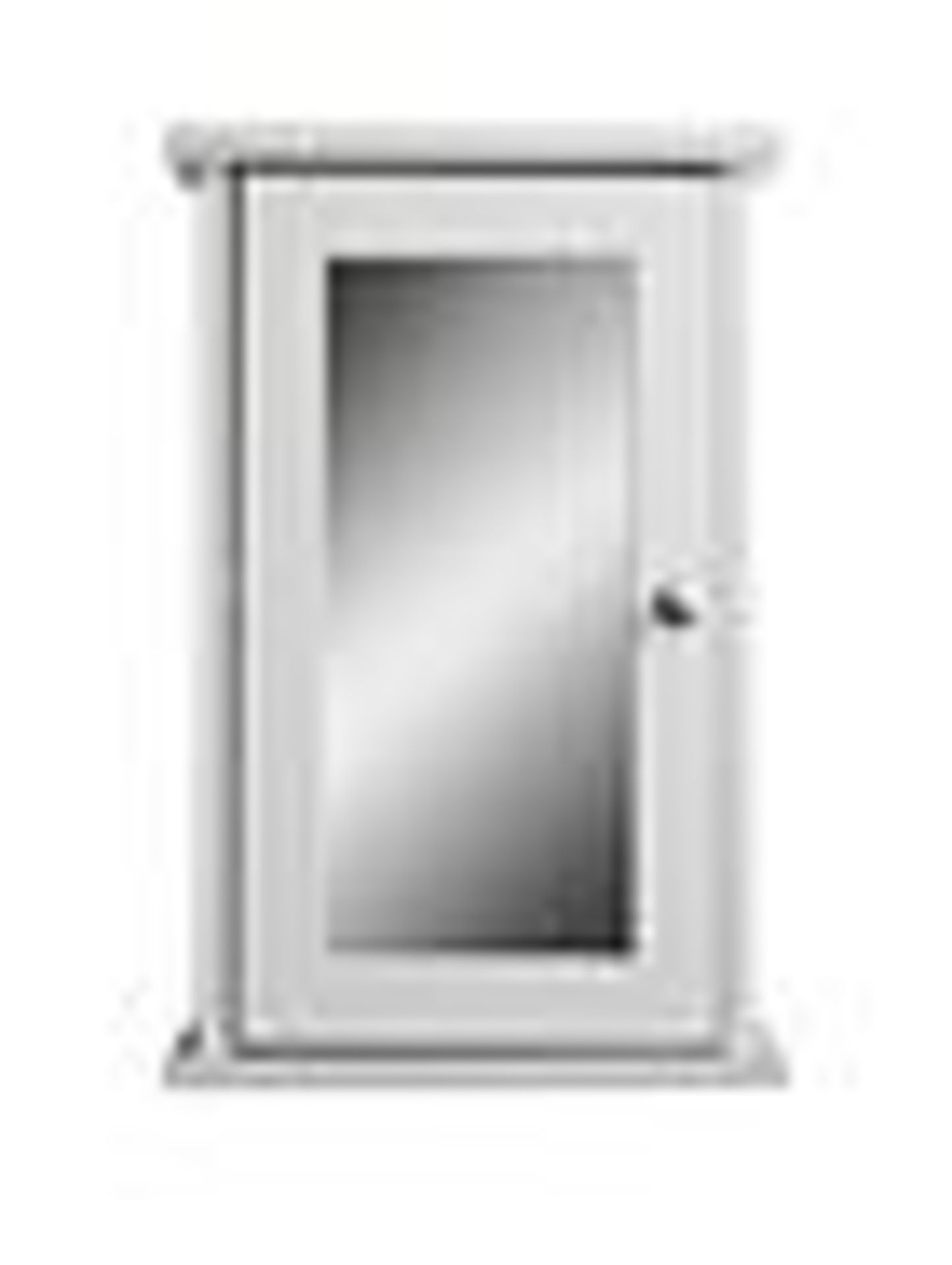 Lloyd Pascal Mirror Door Cabinet, White. RRP £79