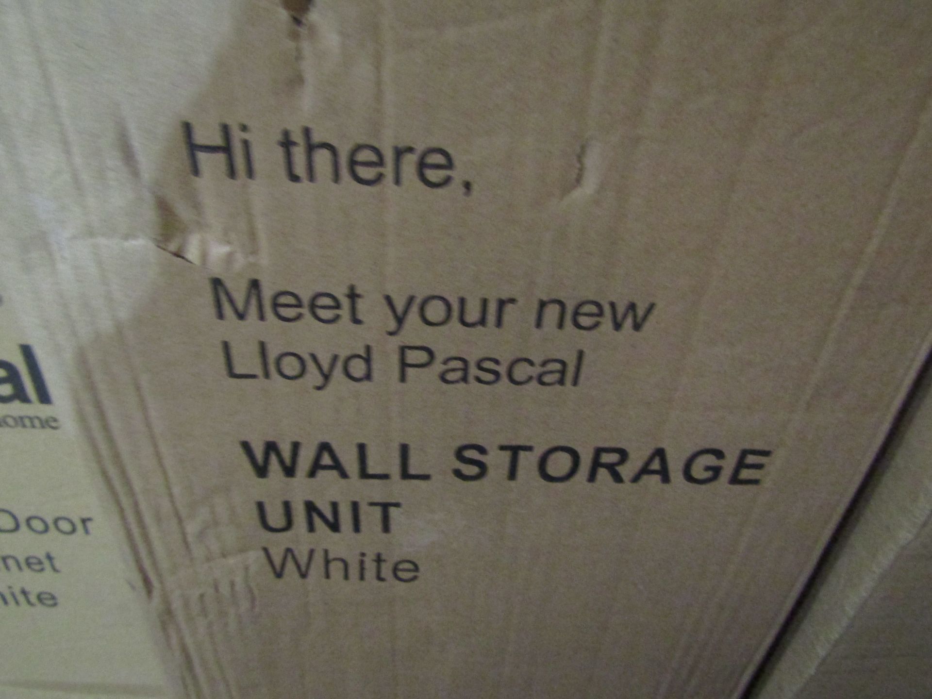 Lloyd Pascal Wall Storage Unit, White. RRP £69