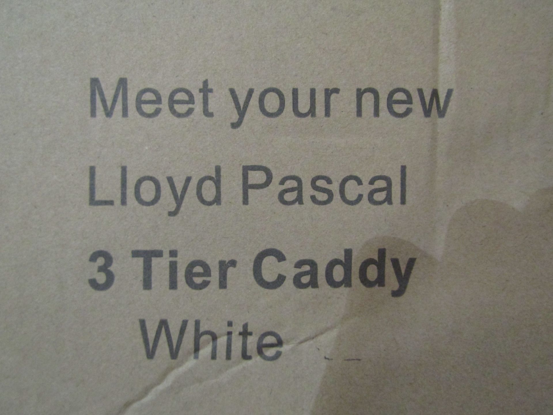 Lloyd Pascal 3-Tier Caddy, White. RRP £25 - Image 2 of 2