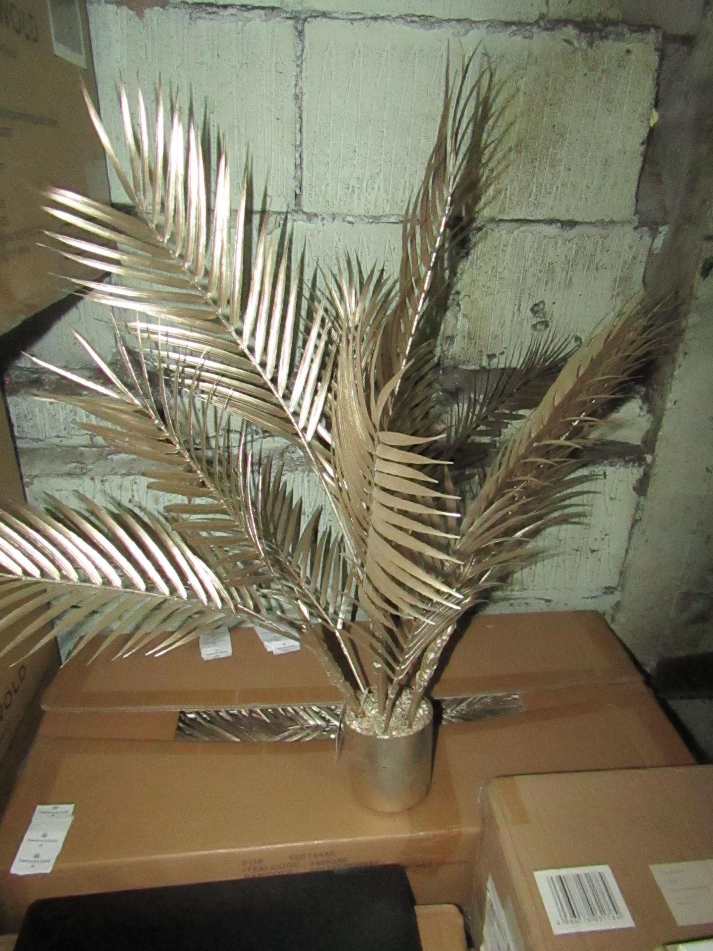 Rowen Group Brynn Medium Champagne Potted Palm Tree RRP Â£44.00 Brynn Medium Champagne Potted Palm