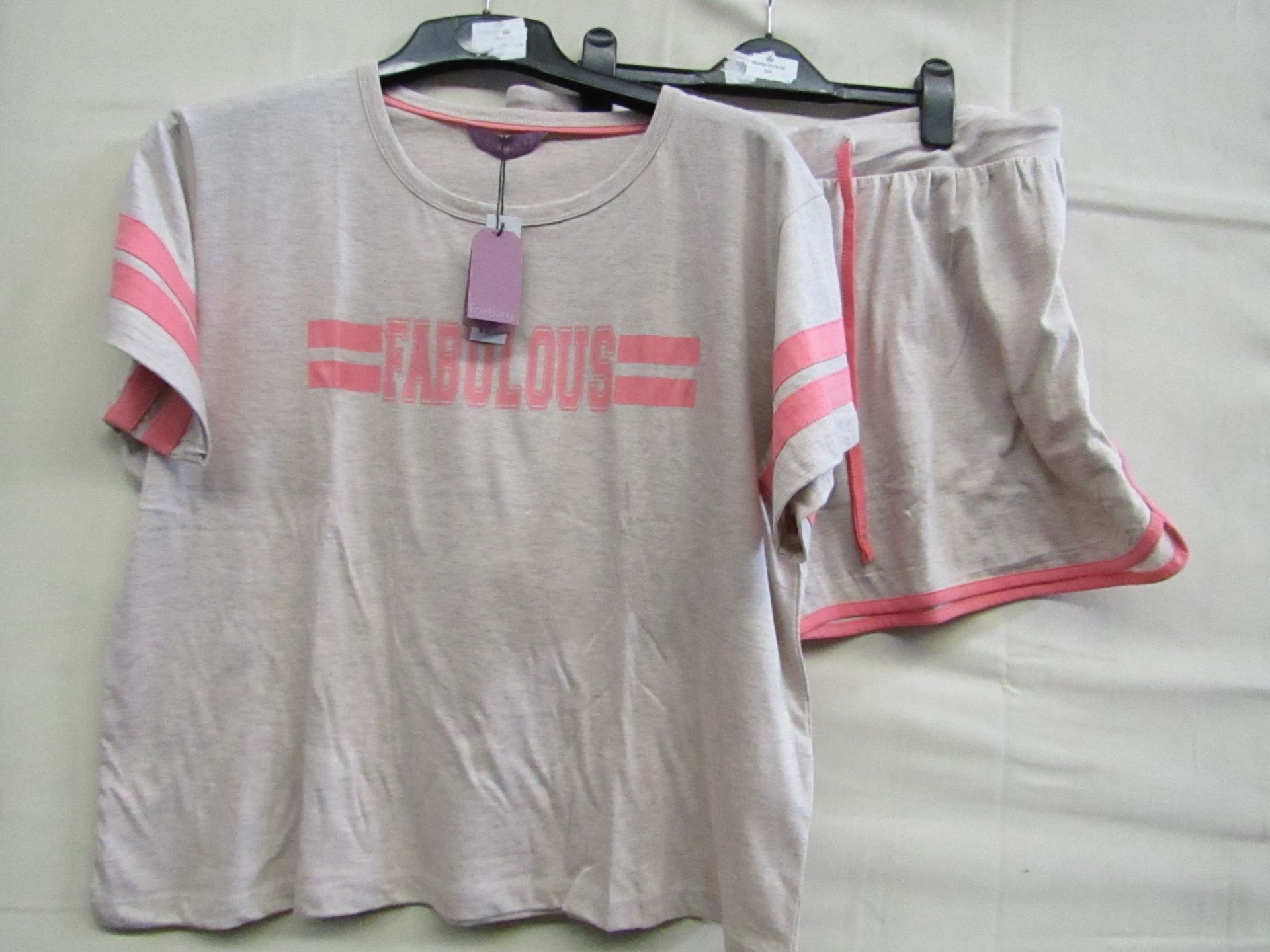 Foxbury Ladies Varsity Pyjama Short Set Size 8-10 New & Packaged