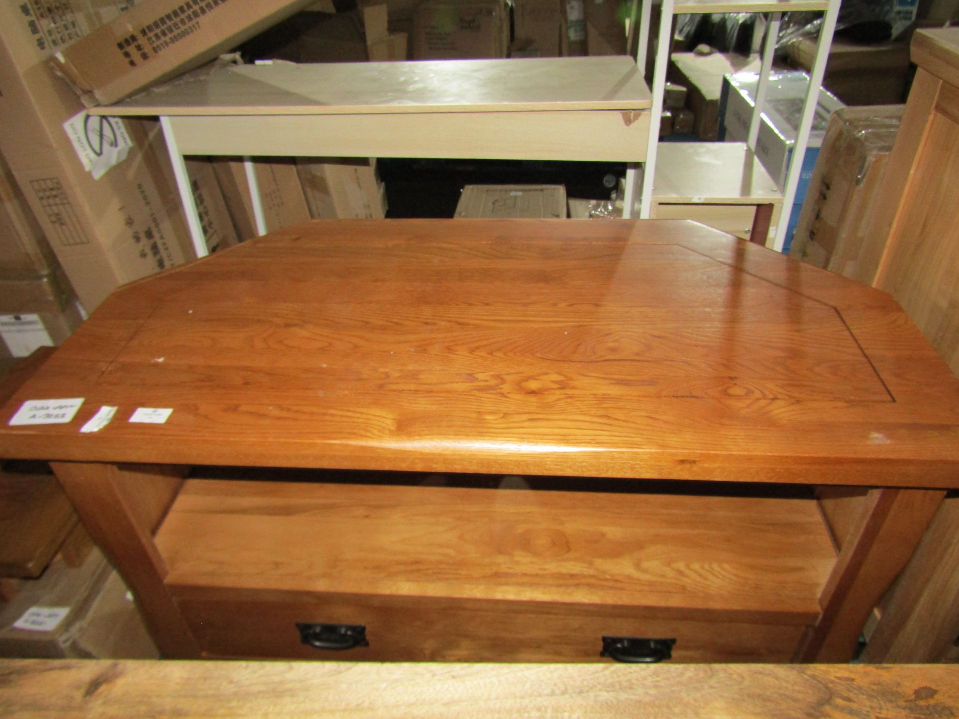 Oak Furnitureland Original Rustic Solid Oak Corner Tv Cabinet RRP ¶œ294.99 (SKU OAK-APM-RUS38 PID