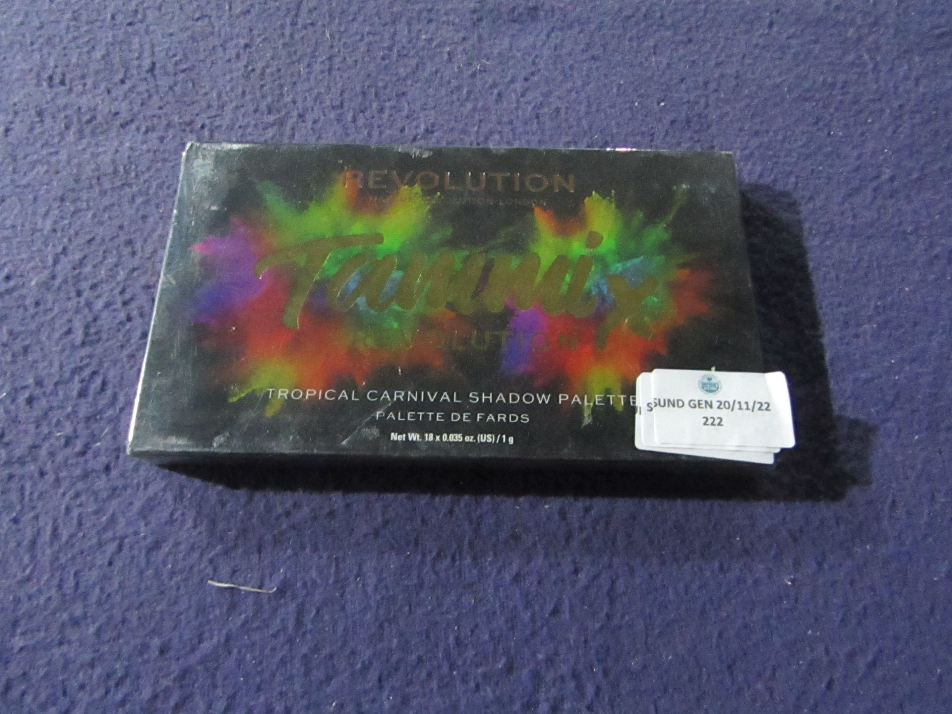 6x Revolution London - Tammix Tropical Carnival Shadow Palette - Unused & Packaged.