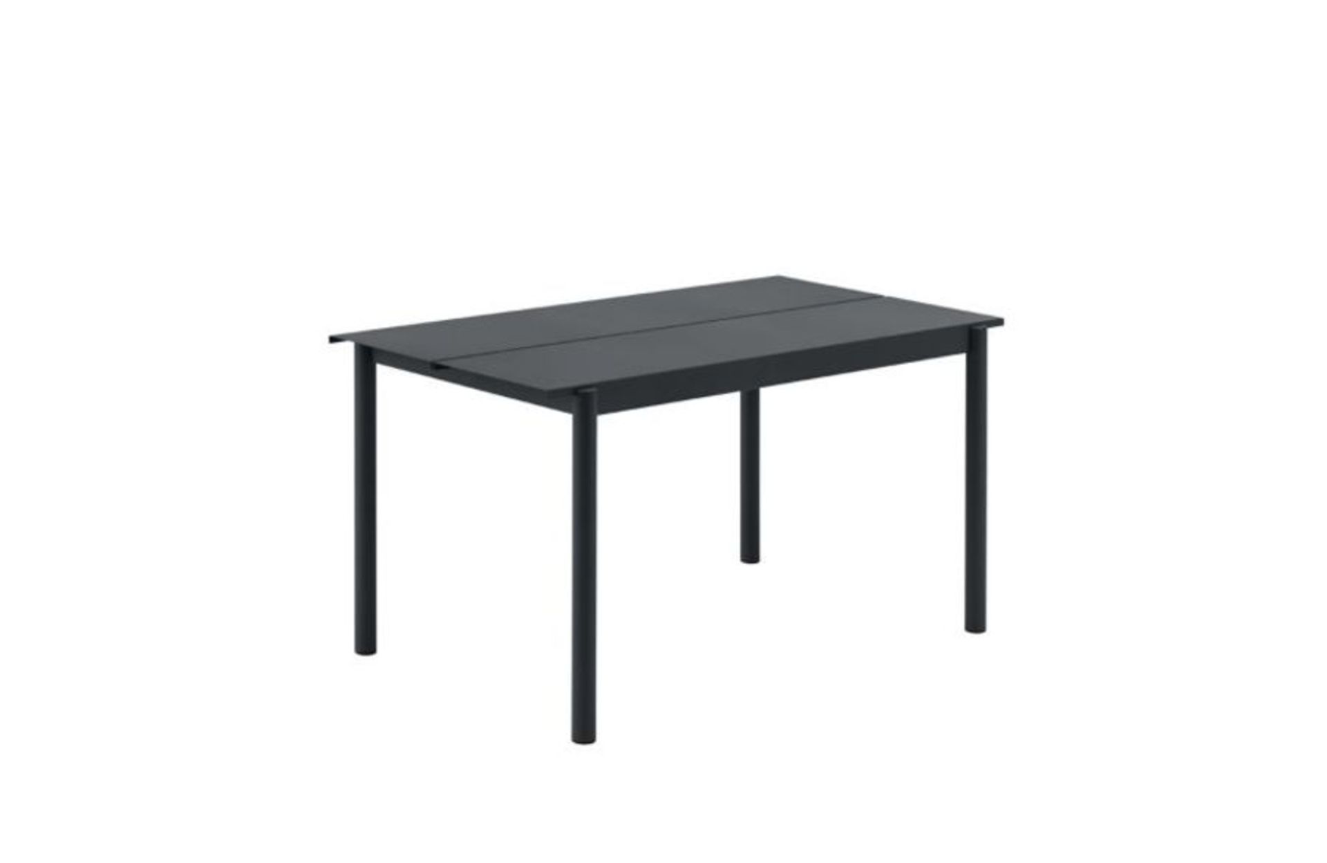 Heal's Linear Outdoor Garden Steel Table Large Black 200cm RRP £1195 SKU HEA-APM-1056353-B PID HEA-A - Image 2 of 3