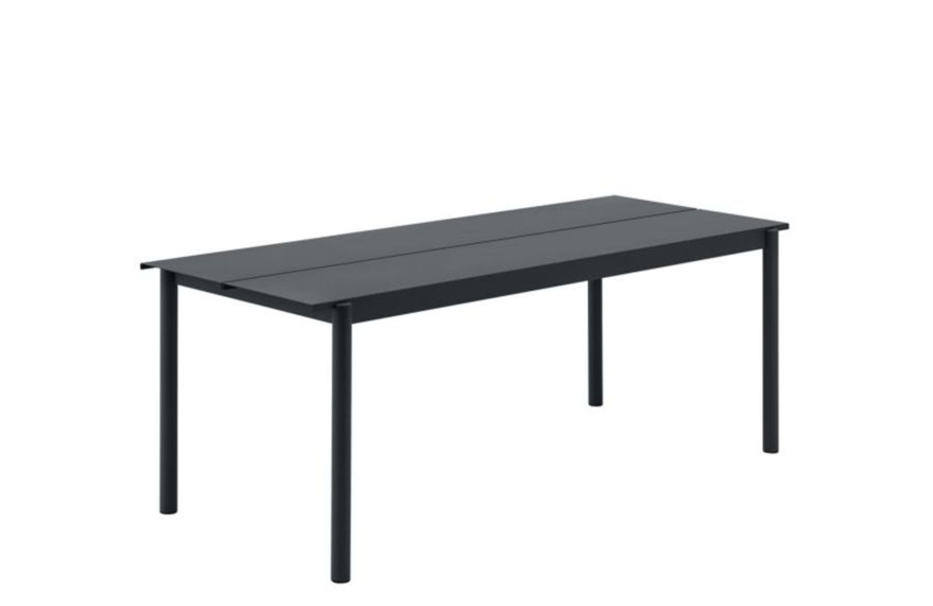 Heal's Linear Outdoor Garden Steel Table Large Black 200cm RRP £1195 SKU HEA-APM-1056353-B PID HEA-A