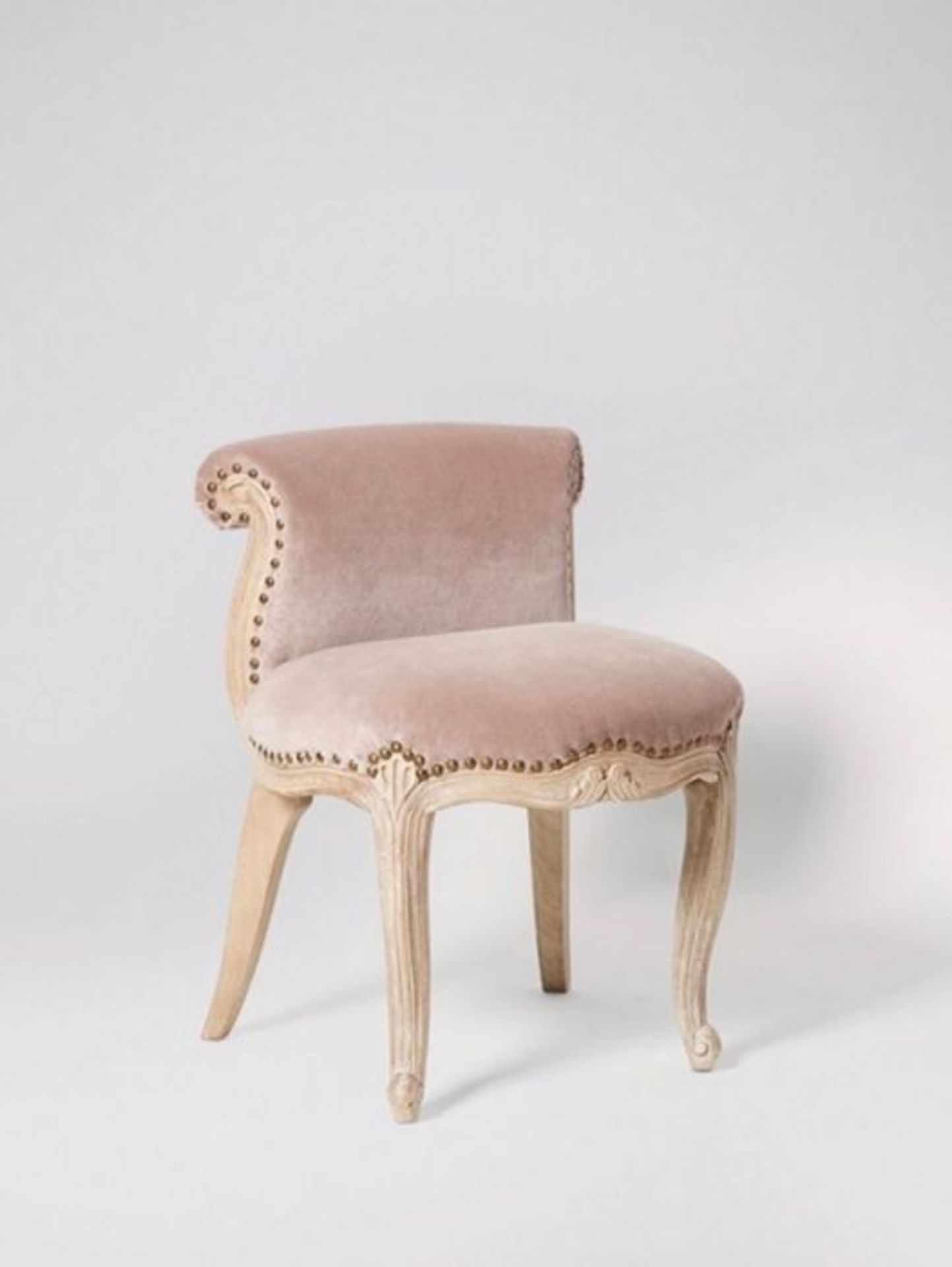 Swoon Rouen Cocktail Chair Mango Wood & Blush Pink RRP £249.00 SKU SWO-AP-rouenduceggpnk-B PID SWO-A - Image 3 of 3