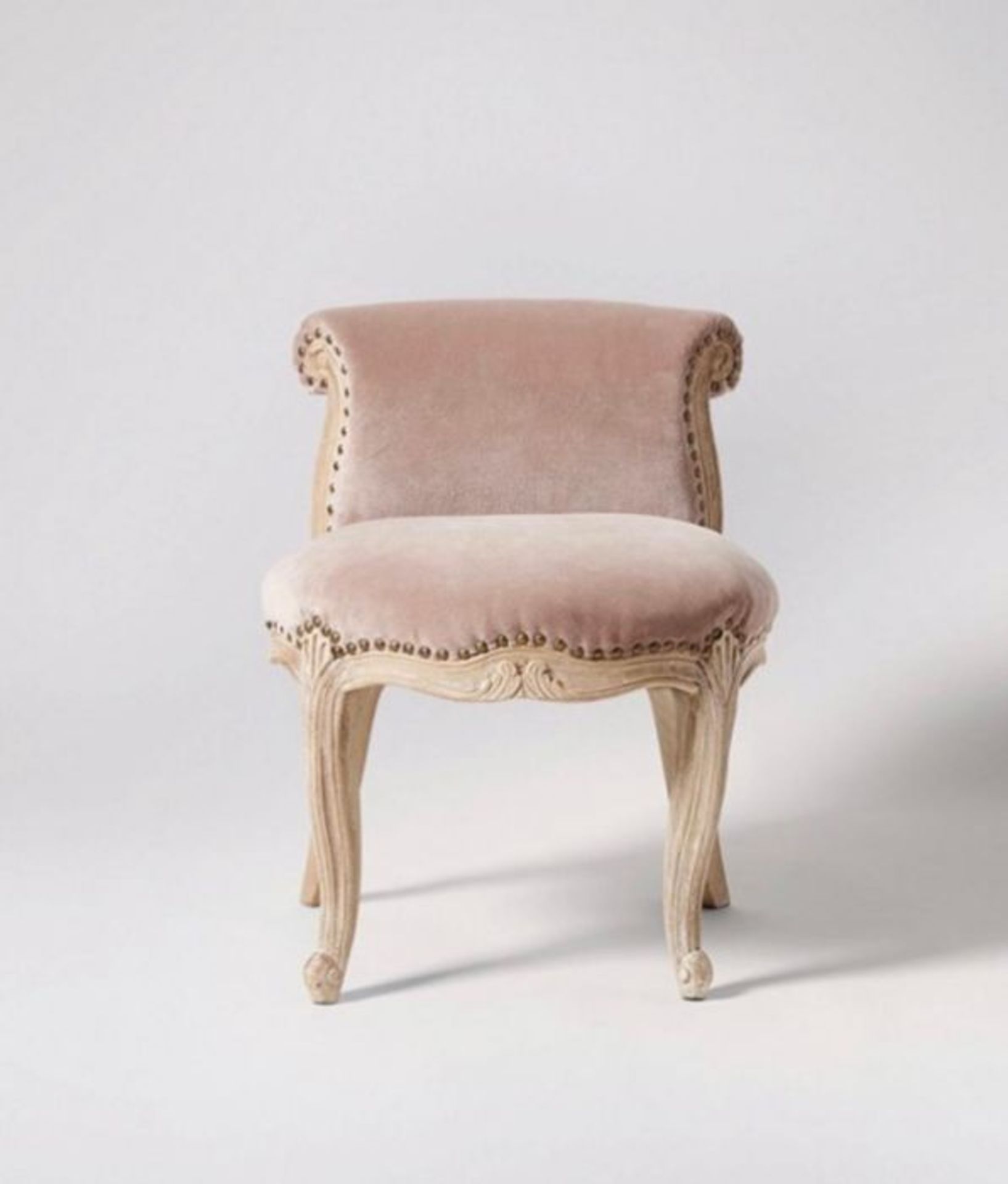 Swoon Rouen Cocktail Chair Mango Wood & Blush Pink RRP £249.00 SKU SWO-AP-rouenduceggpnk-B PID SWO-A