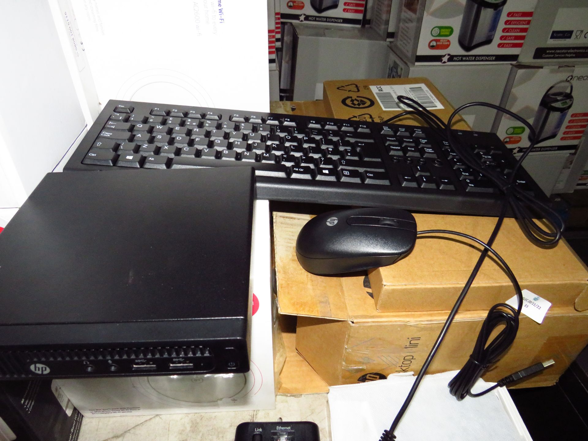 HP Desk top Mini 260G2 comes with mouse and keyboard, no power when plugged in bnut the power button