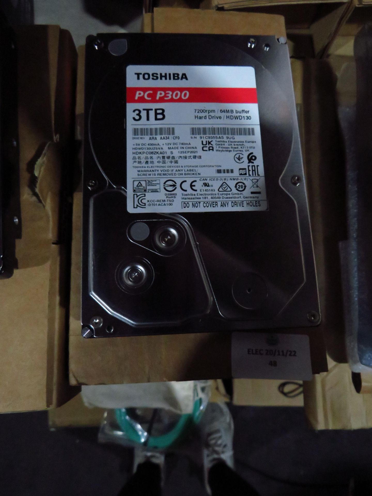 Toshiba PCp300 3Tb hard drive, unchecked