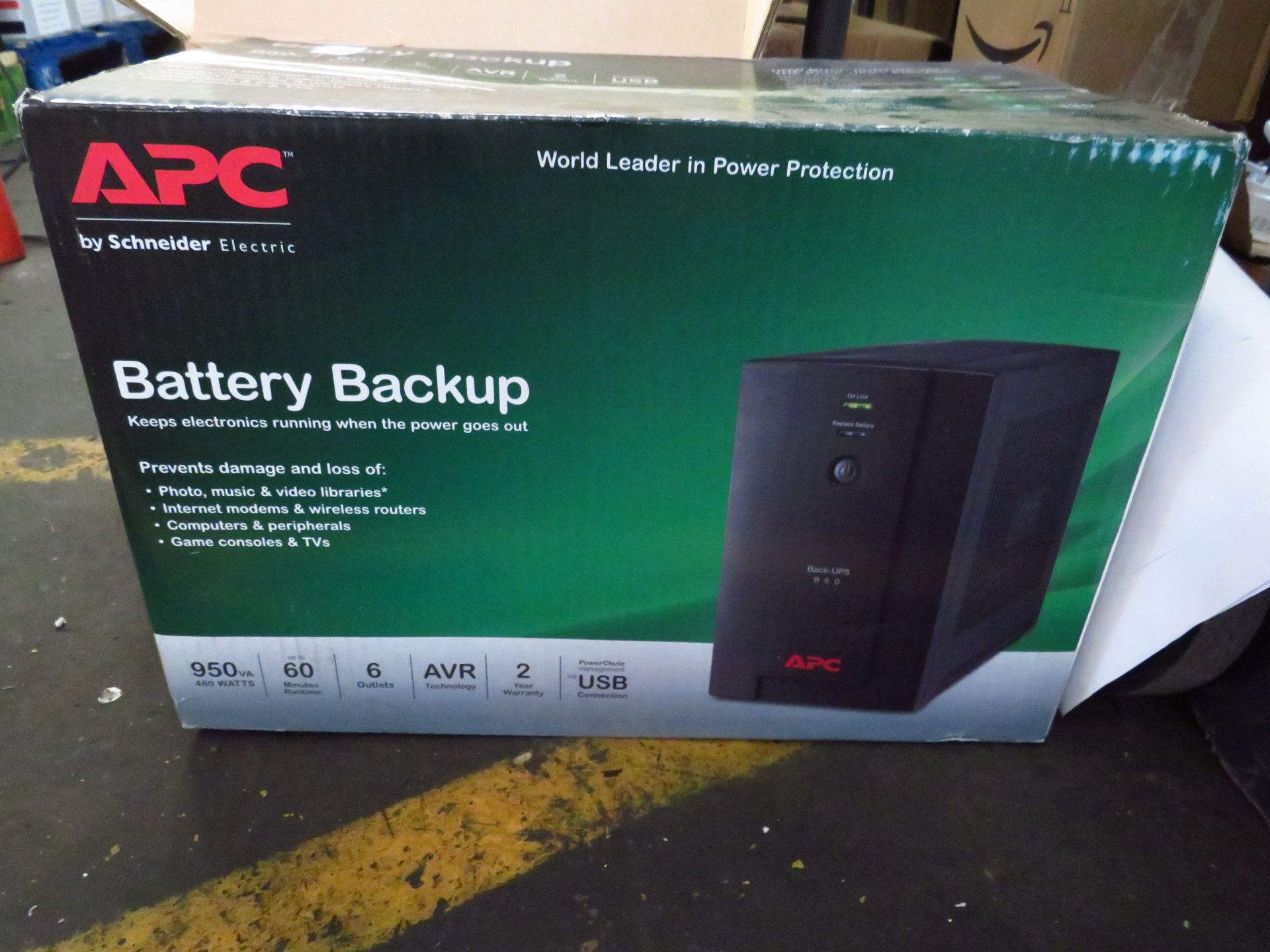 APC battery back up, boxed and unchecked