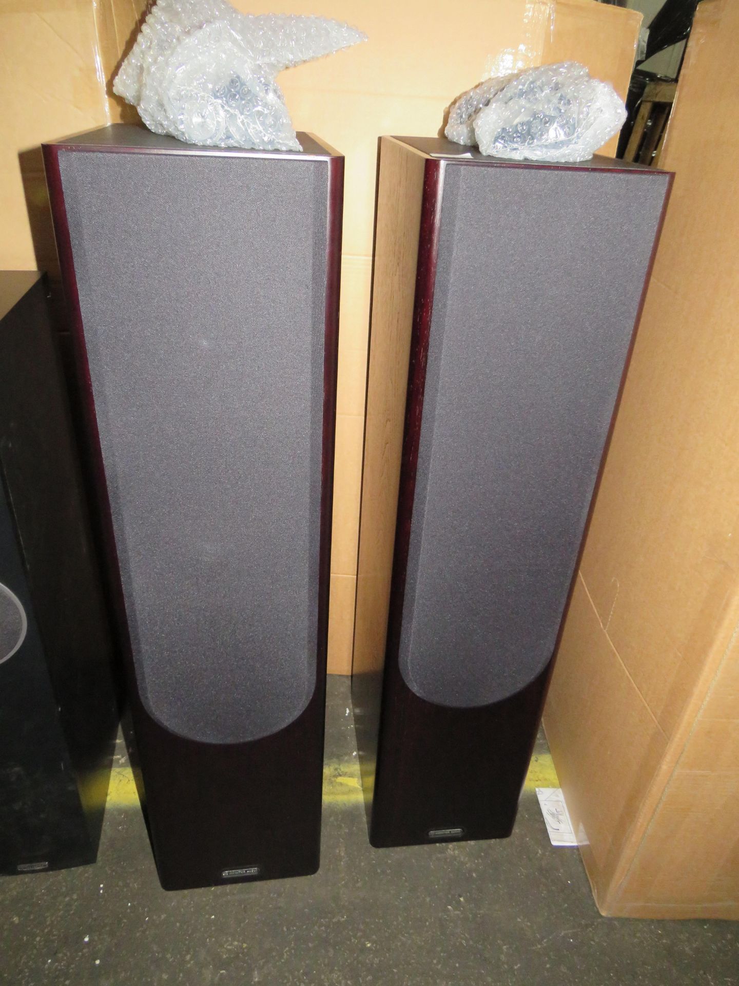 Monitor Audio Gold 300 (Dark Walnut) Floorstanding speakers, comes with feet, has a couple of - Image 3 of 5