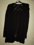 Open Fronted Cardigan Black Approx Size M-L New With Tags