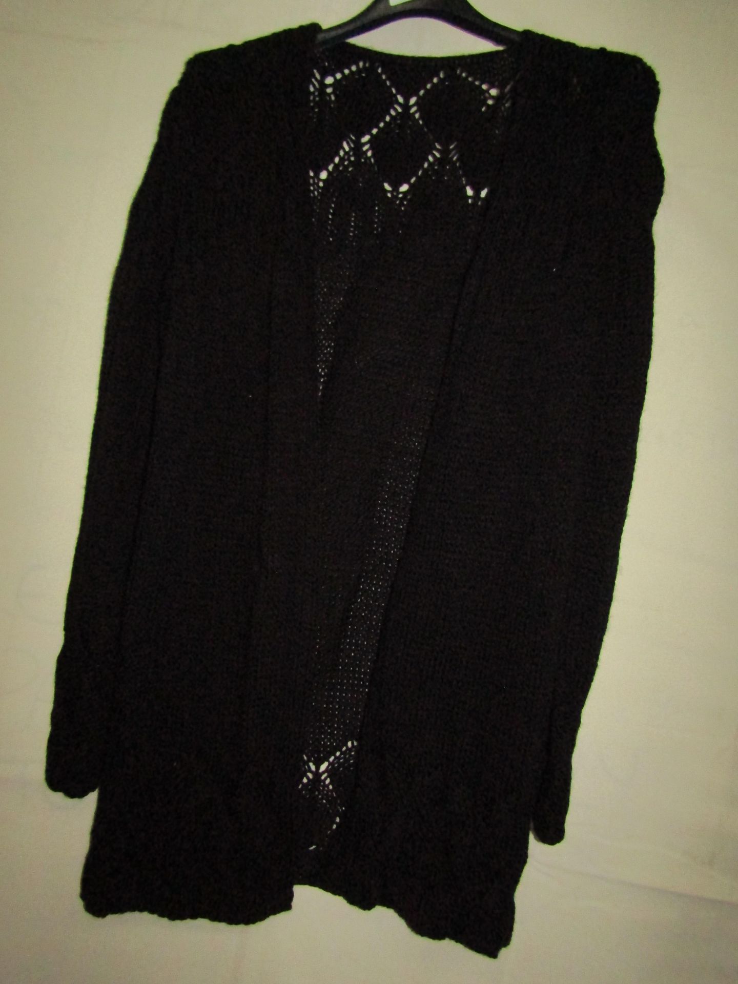 Open Fronted Cardigan Black Approx Size M-L New With Tags