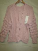 Raymon Ladies Open Fronted Cardigan Pink Approx Size M New & Packaged