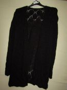 Open Fronted Cardigan Black Approx Size M-L New With Tags