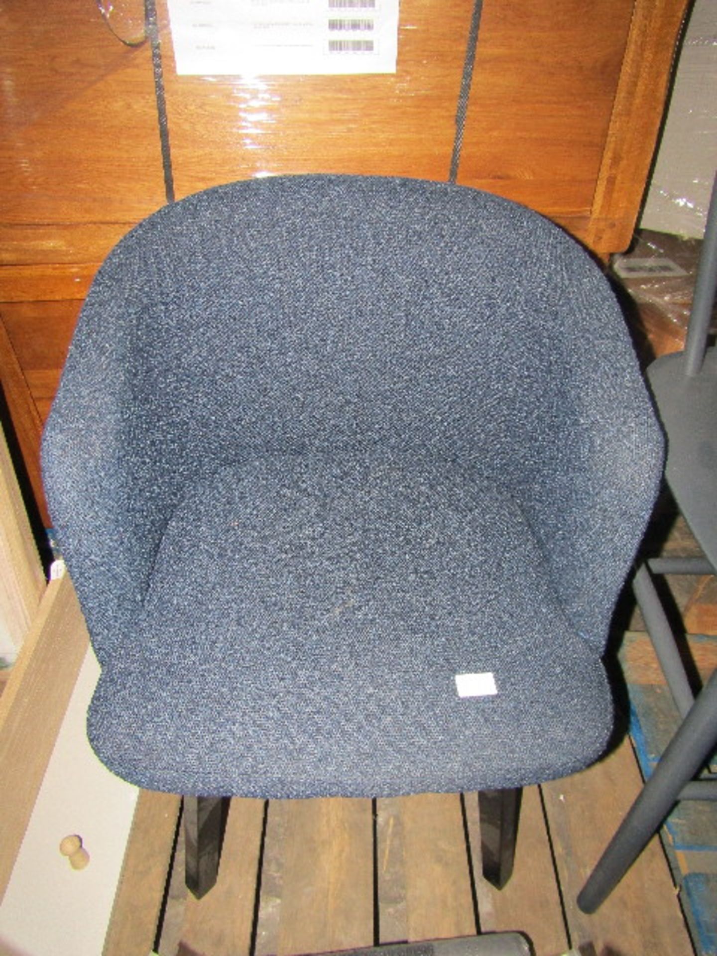 Heals Edit Home Office Swivel Base Chair Copenhagen Blue Black Stain Leg RRP Â£499.00 Edit Swivel