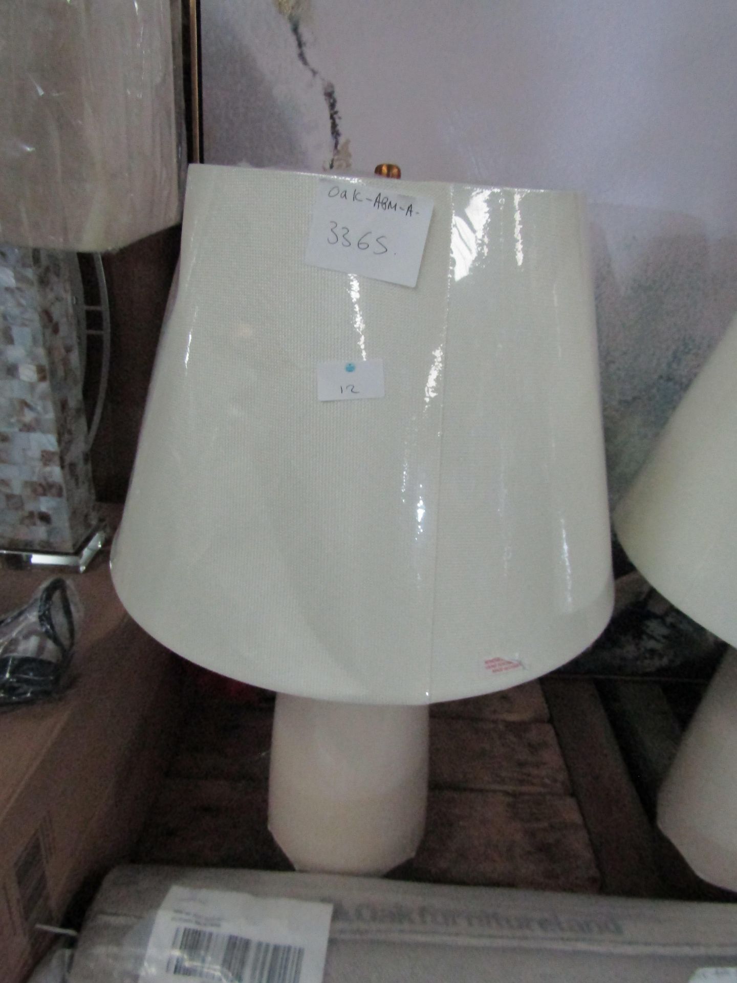 Oak Furnitureland Cavendish Ceramic Table Lamp RRP Â£44.99