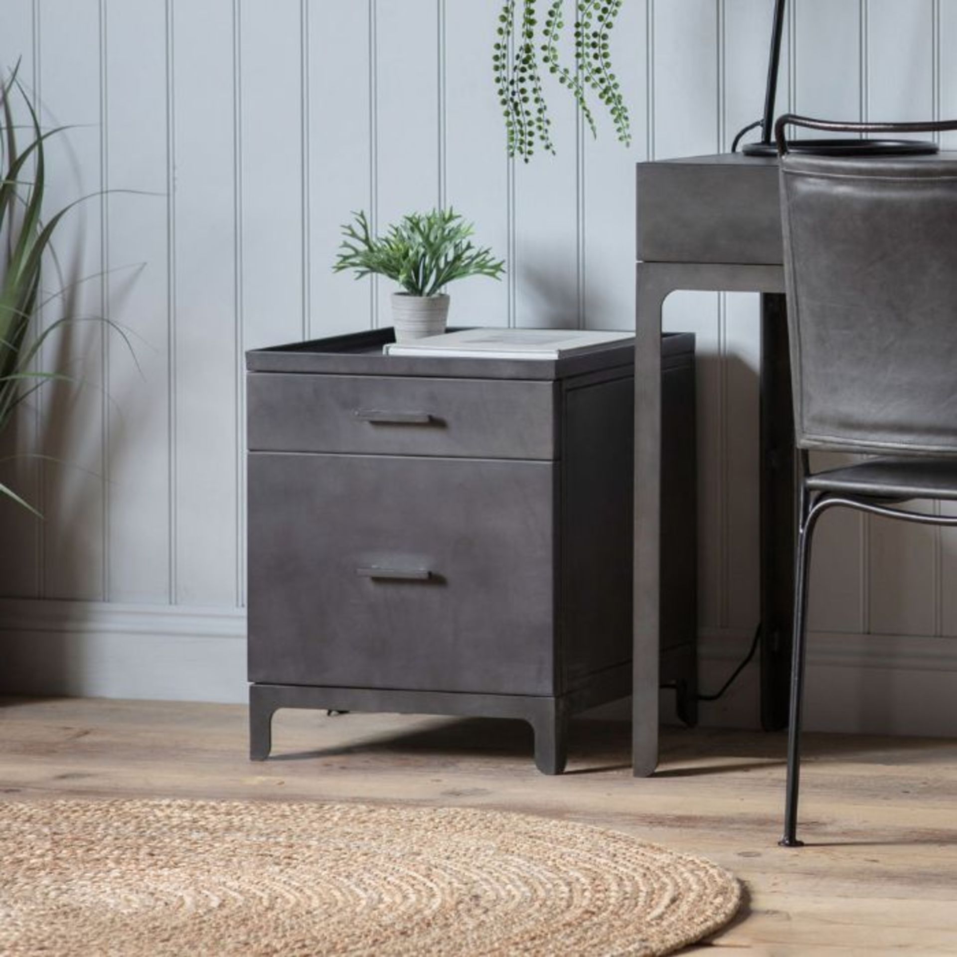 The stunning Ottinge two-drawer side table from Gallery Interiors adds style and practicality to - Image 3 of 3