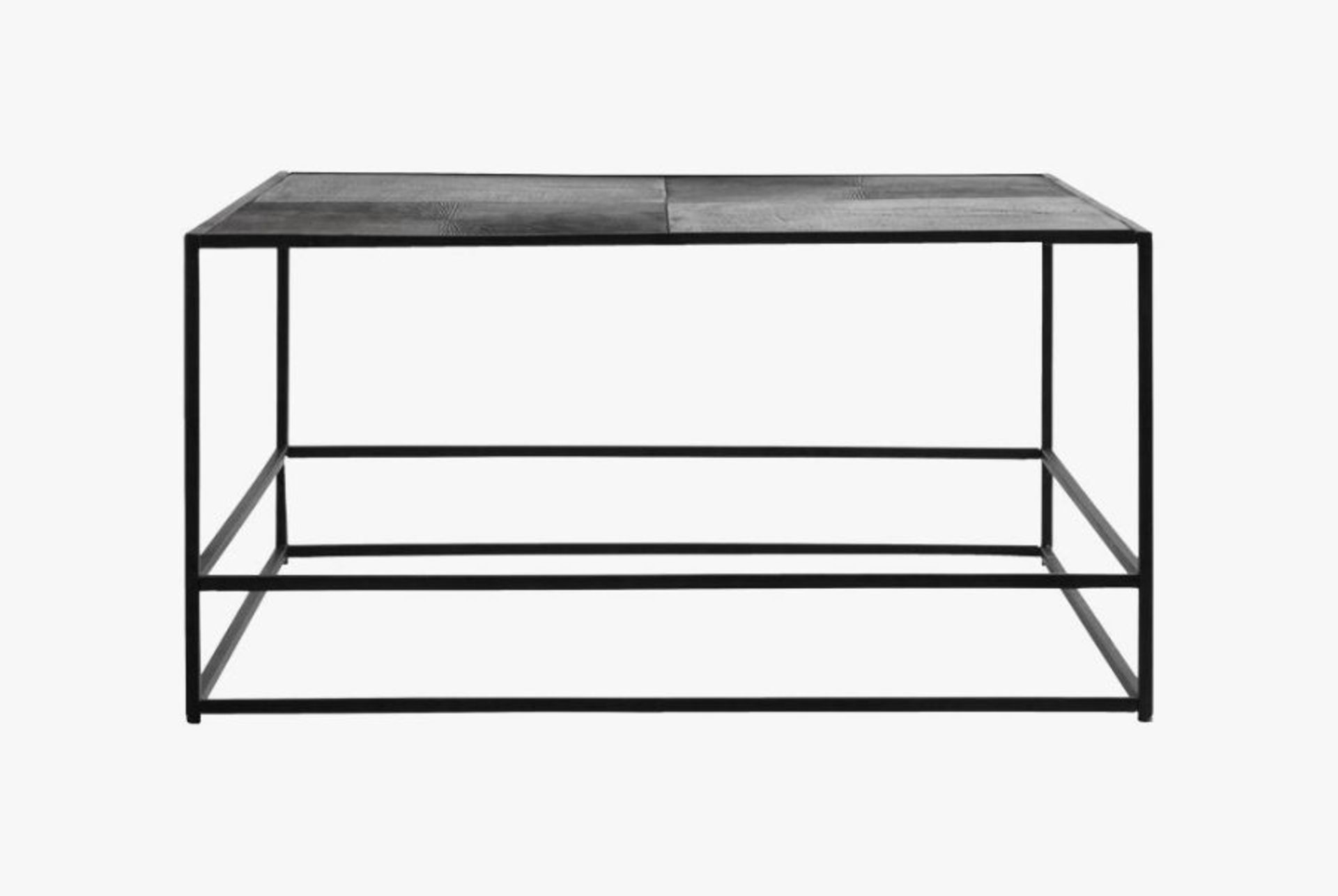 Chic and modern, the Hadston Coffee Table Antique Silver from Olivia's is sure to make a statement