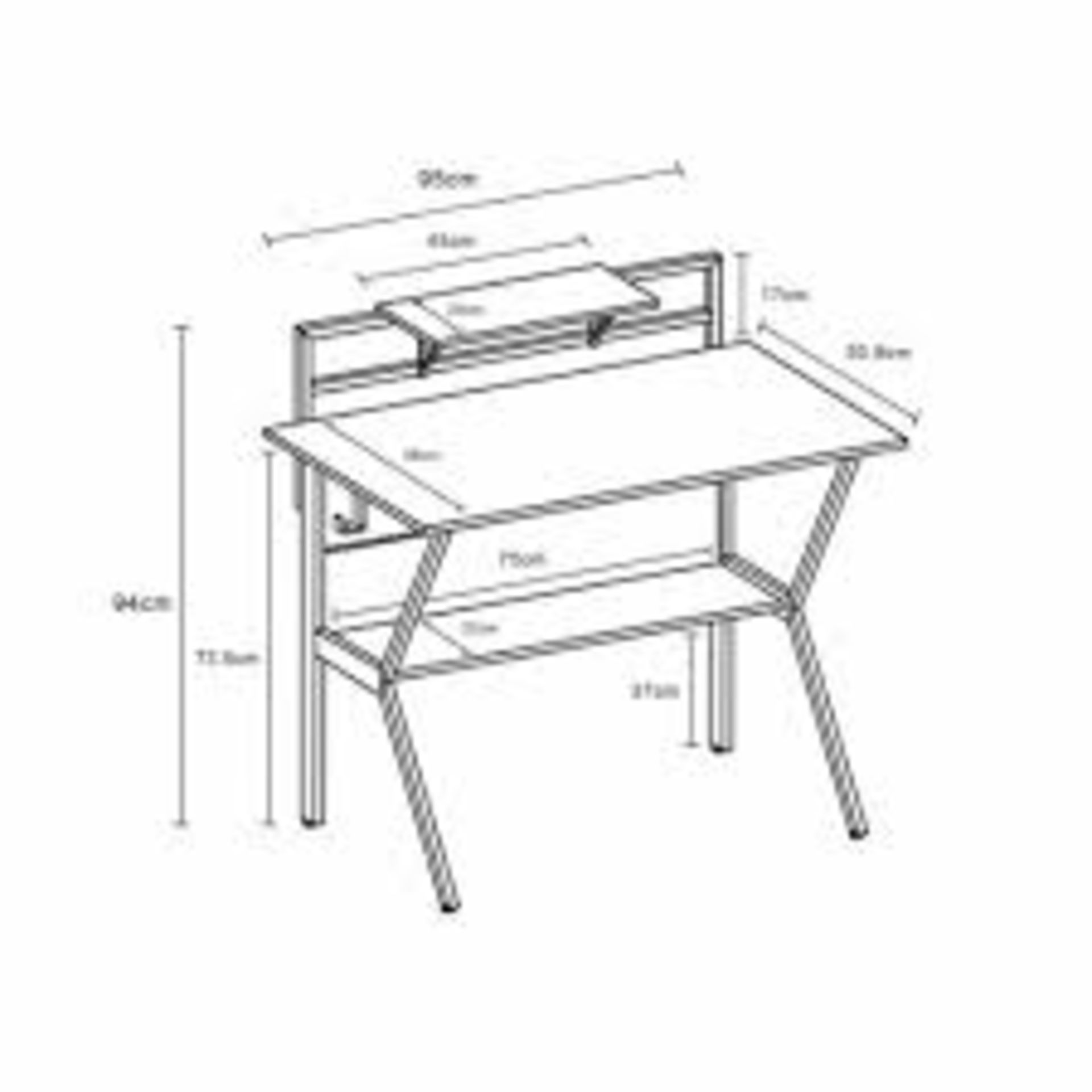 Lloyd Pascal VIRTUOSO Gaming Desk PRO VX01, Black/Green. RRP œ299