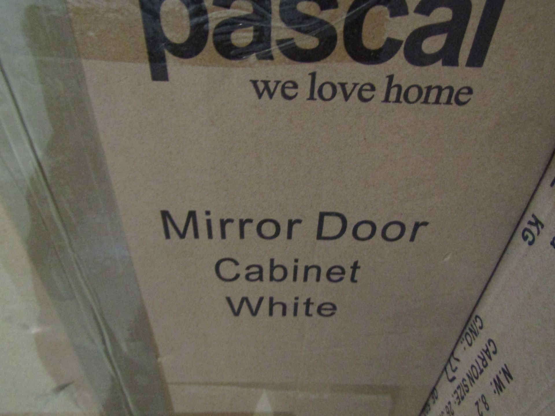 Lloyd Pascal Mirror Door Cabinet, White. RRP œ79 - Image 2 of 2