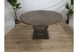 Oka Round Callanish Dining Table Brown RRP ?2095.00 Graded Return SKU OKA-9XOT047BRM-0-BC84 A scaled