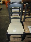 Cotswold Company Set of Two Chester Charcoal Cushioned Dining Chair RRP Â£165.00 (SKU COT-APM-624.