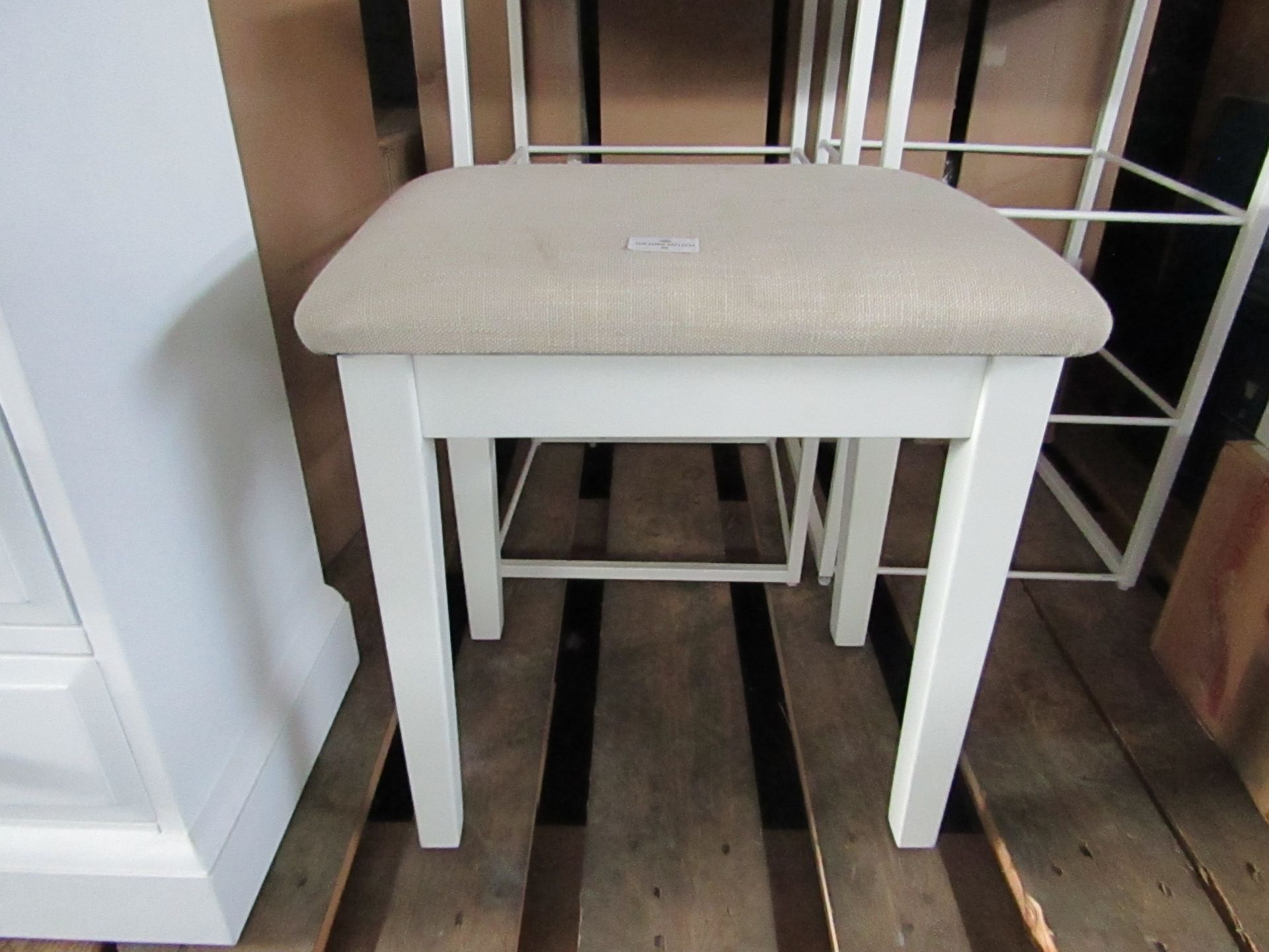 Cotswold Company Burford Ivory Dressing Table Stool RRP Â£95.00 (PLT COT-APM-A-3165)