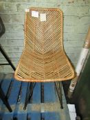 Cox & Cox Chevron Flat Rattan Dining Chair RRP Â£225.00