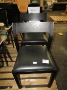 Lot 90 is for 2 Items from Heals total RRP Â£660Lot includes:Heals Profile Chair in Black with Black