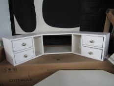 Cotswold Company Chalford Warm White Desk Top Hutch RRP Â£199.00