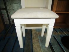 Cotswold Company Burford Ivory Dressing Table Stool RRP Â£95.00 (PLT COT-APM-A-2944)