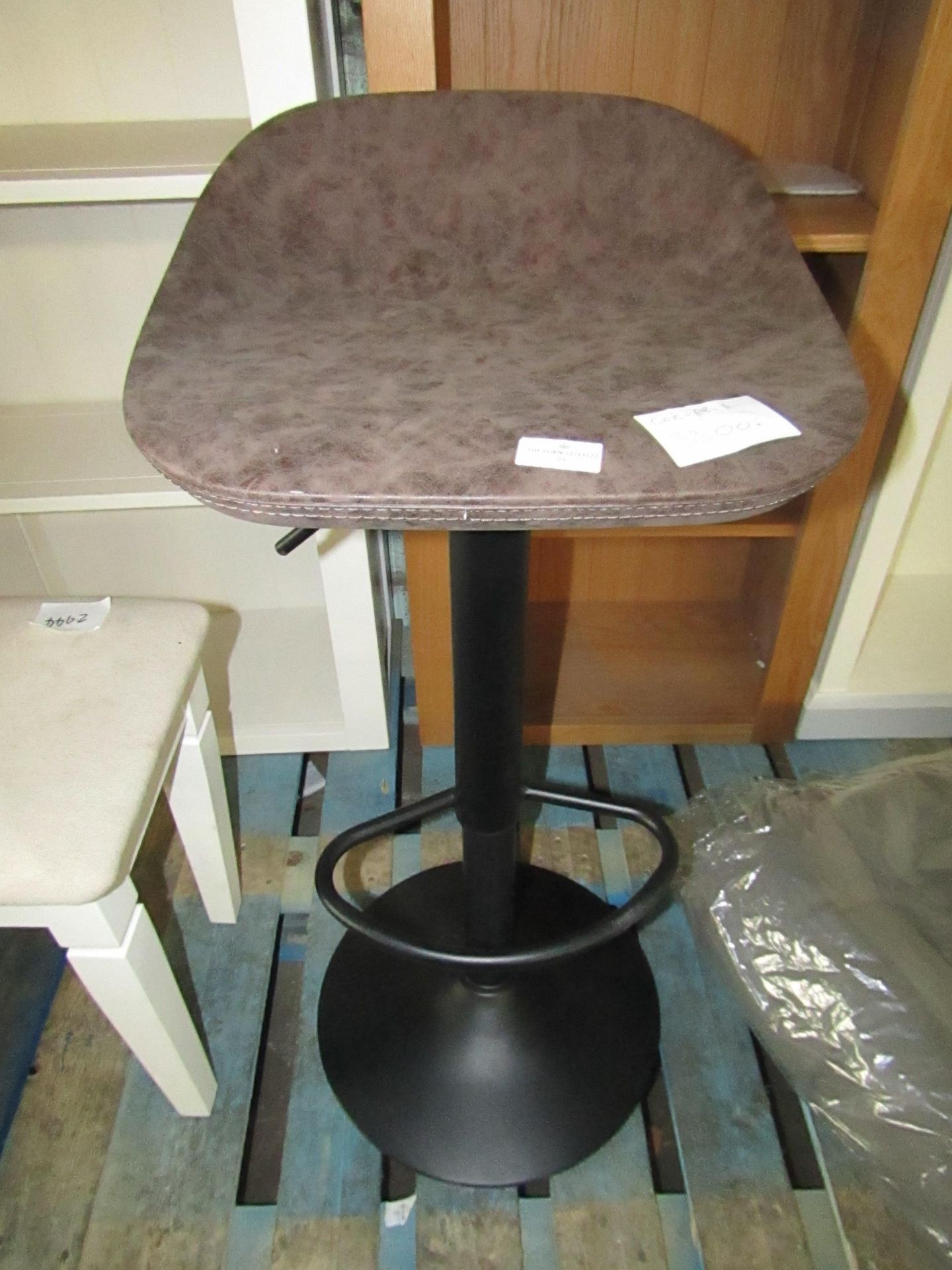 Cox & Cox Faux Leather Counter Stool Brown RRP Â£150.00