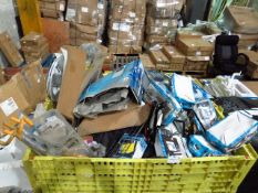 Pallet of approx 60 various Streetwise customer returns which includes foot pumps, wheel trims and