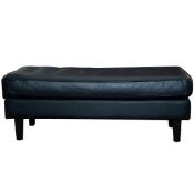 Heals Hepburn Ottoman in Leather with Black Feet RRP 1469.00 SKU HEA-APM-1012262-A PID HEA-APM580